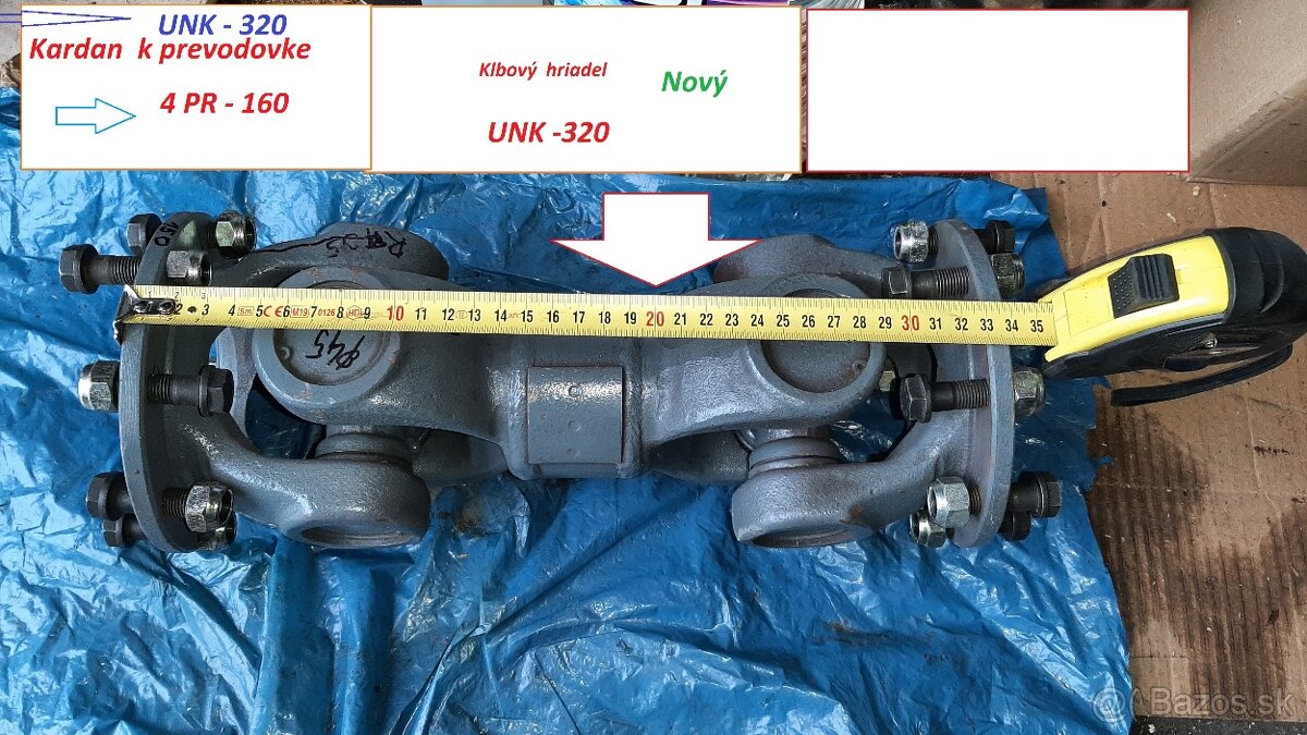 Kardany UNK320 ,LKT 120 UNC201 - 9