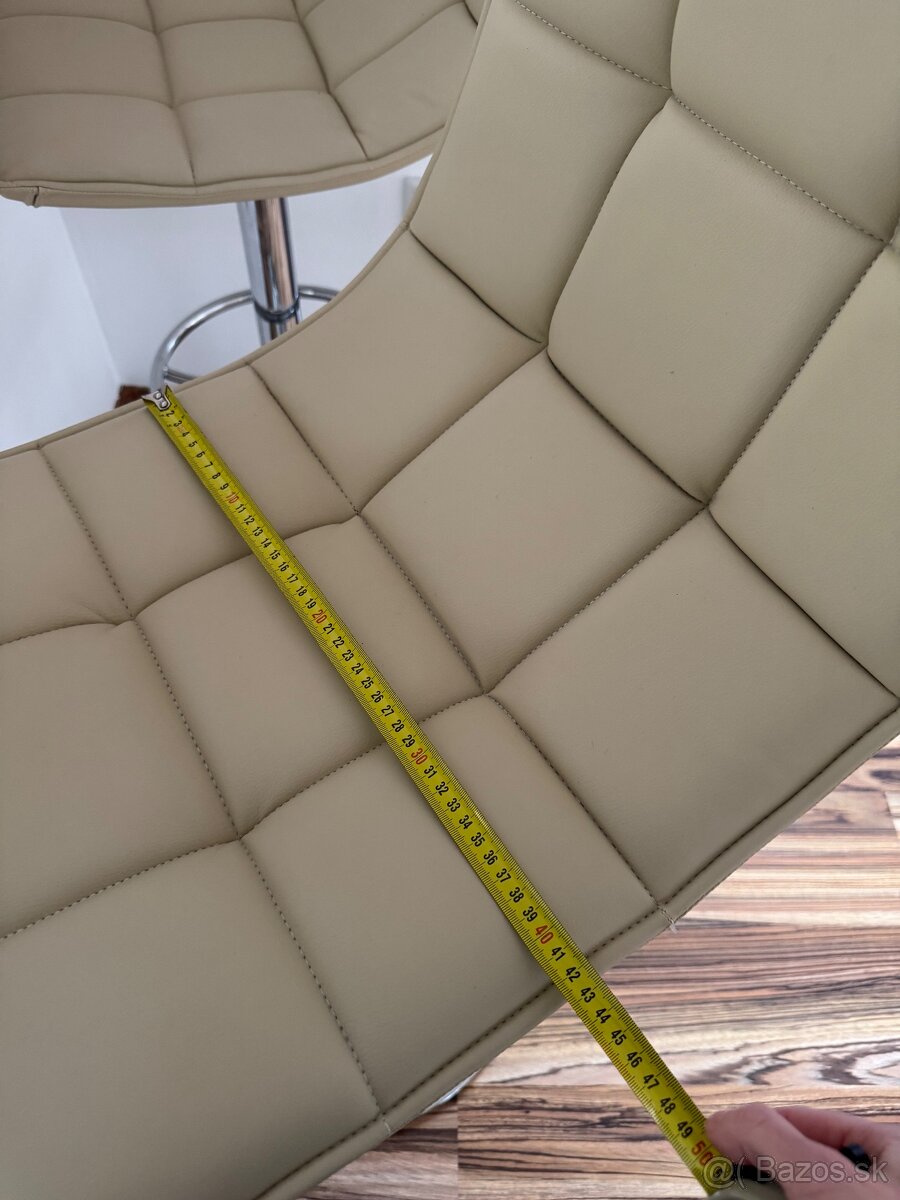 Predam 2ks barove stolicky chrom koža - 9