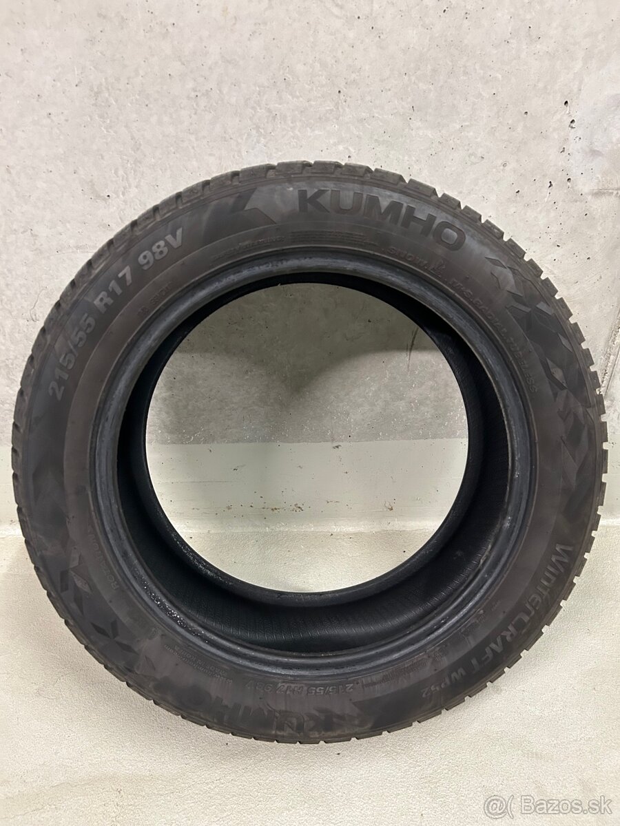 215/55 R17 zimné Kumho wintercraft WP52 + wintercraft 71 - 9