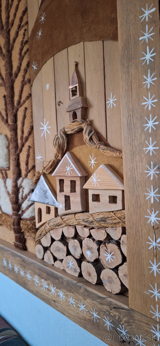 Obraz zimná dedina 3D - 9