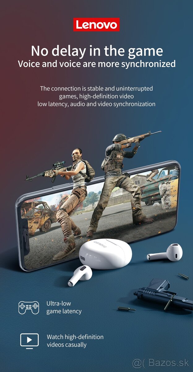 Predam sluchatka sluchadla nove Lenovo HT38 - 9