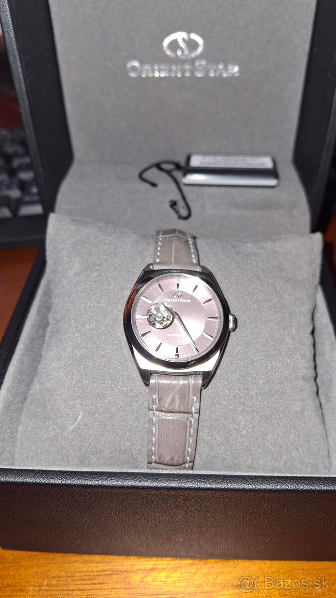 automatické dámske ružové japonské hodinky orient star - nov - 9