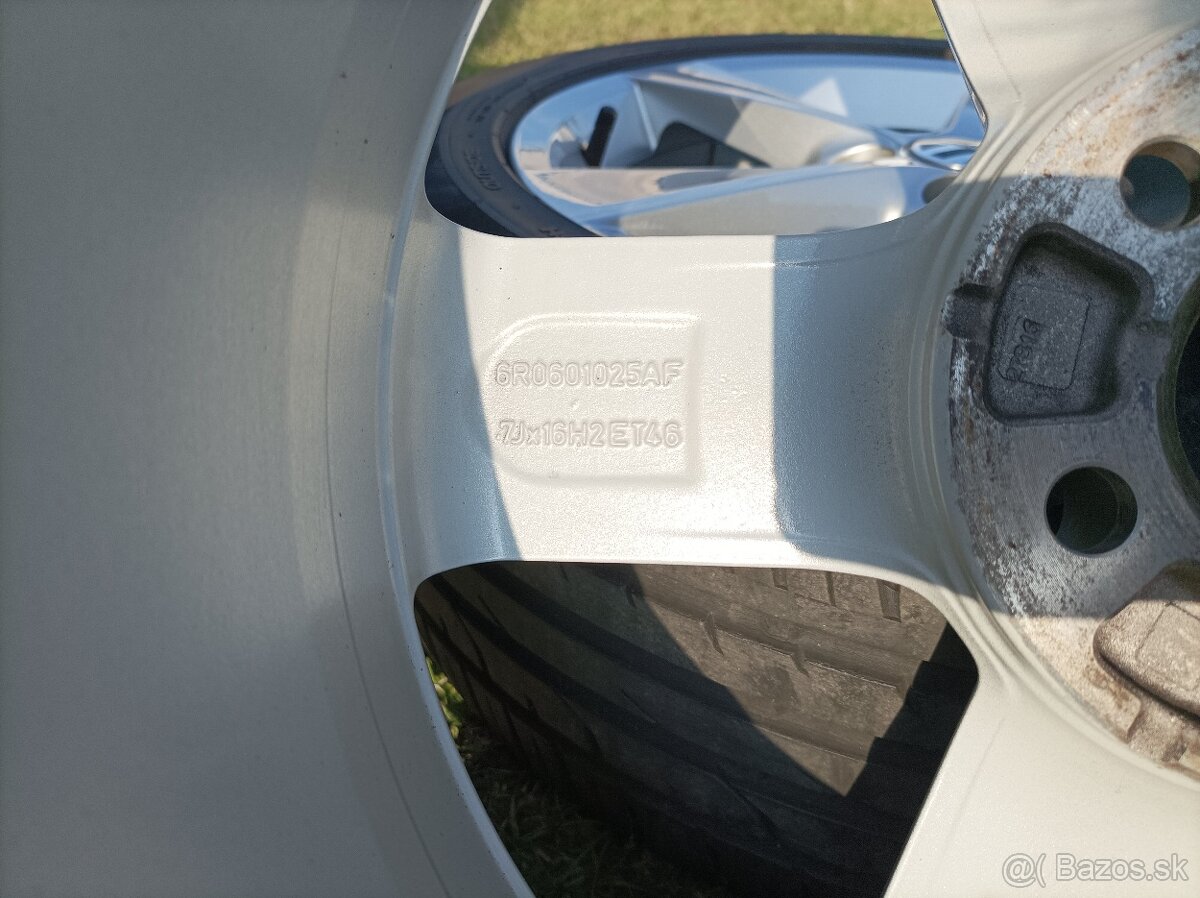 Alu disky 16" 5x 112 + letné pneu Continental - 9