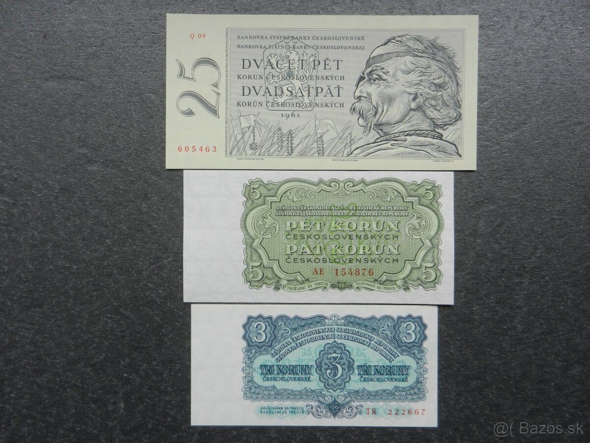 Československé UNC bankovky a iné - 9