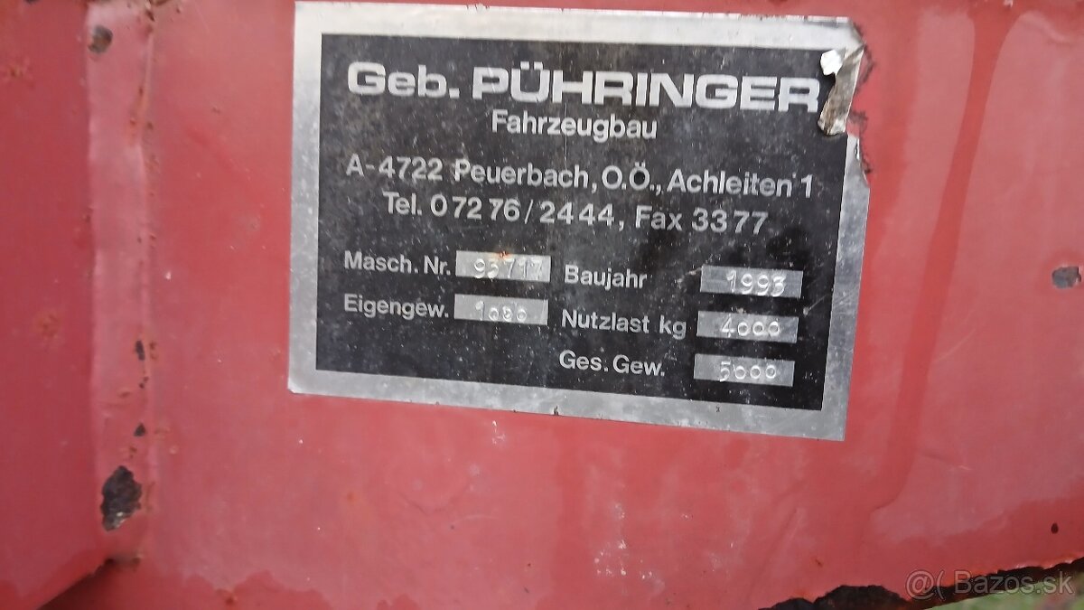 Ponukam vyklapaciu vlecku 5t - 9