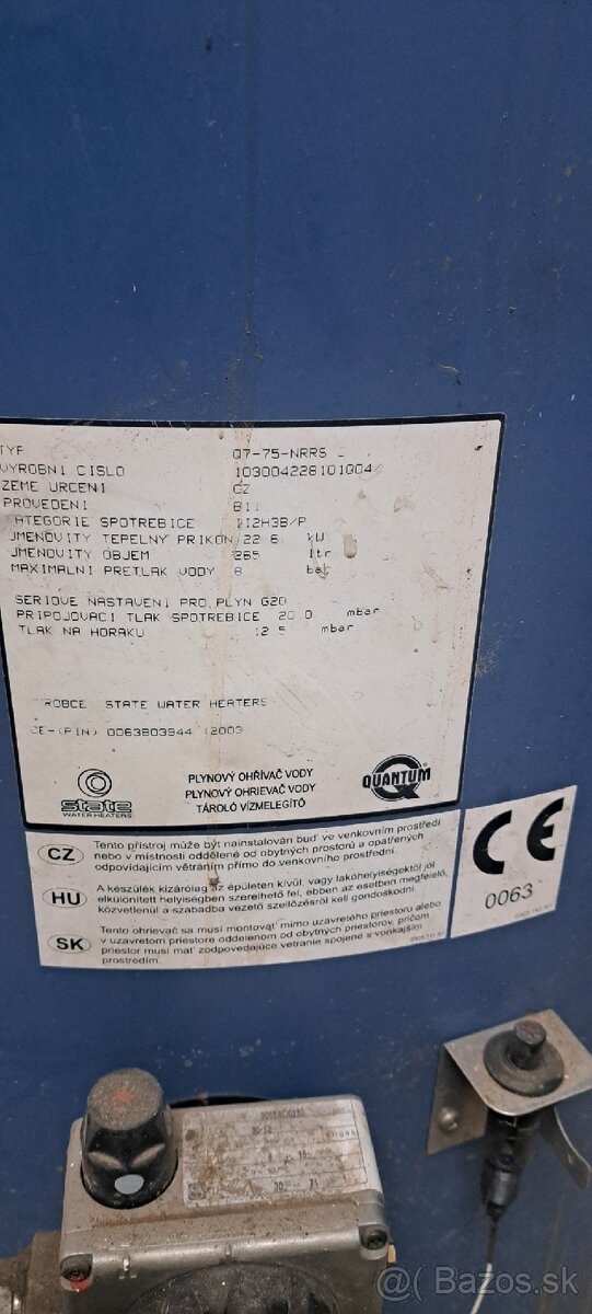 🛑 Predám 2 ks plynový bojler Quantum (265L) 🛑 - 9