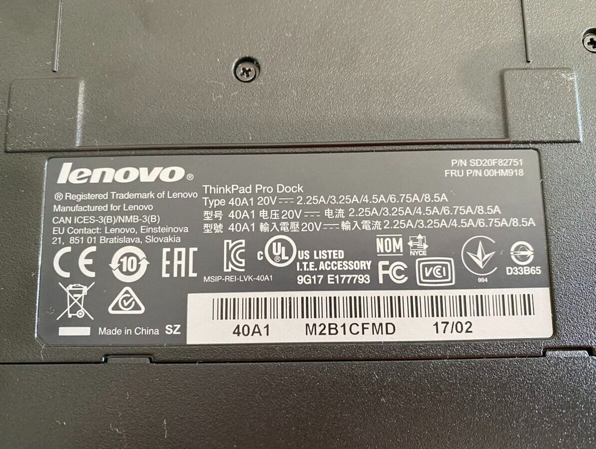 Predám dokovaciu stanicu na notebooky Lenovo Thinkpad Pro - 9