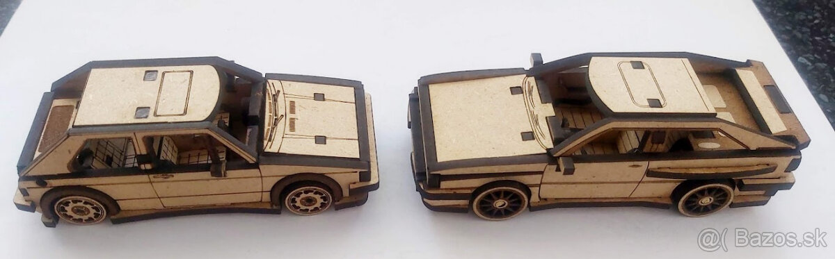 3D drevené puzzle autá - 9