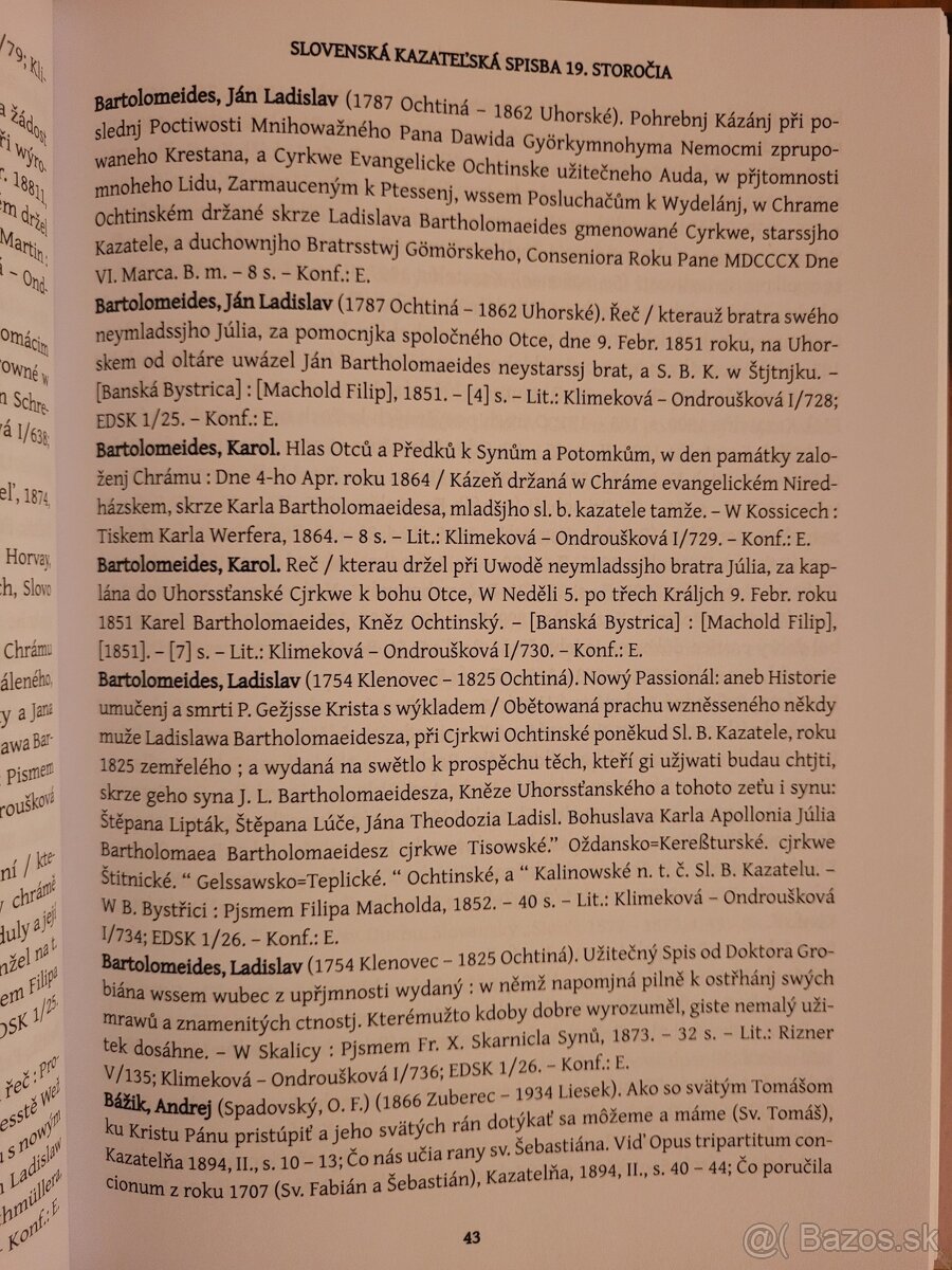 Slovenská kazateľská spisba 19. storočia - 9
