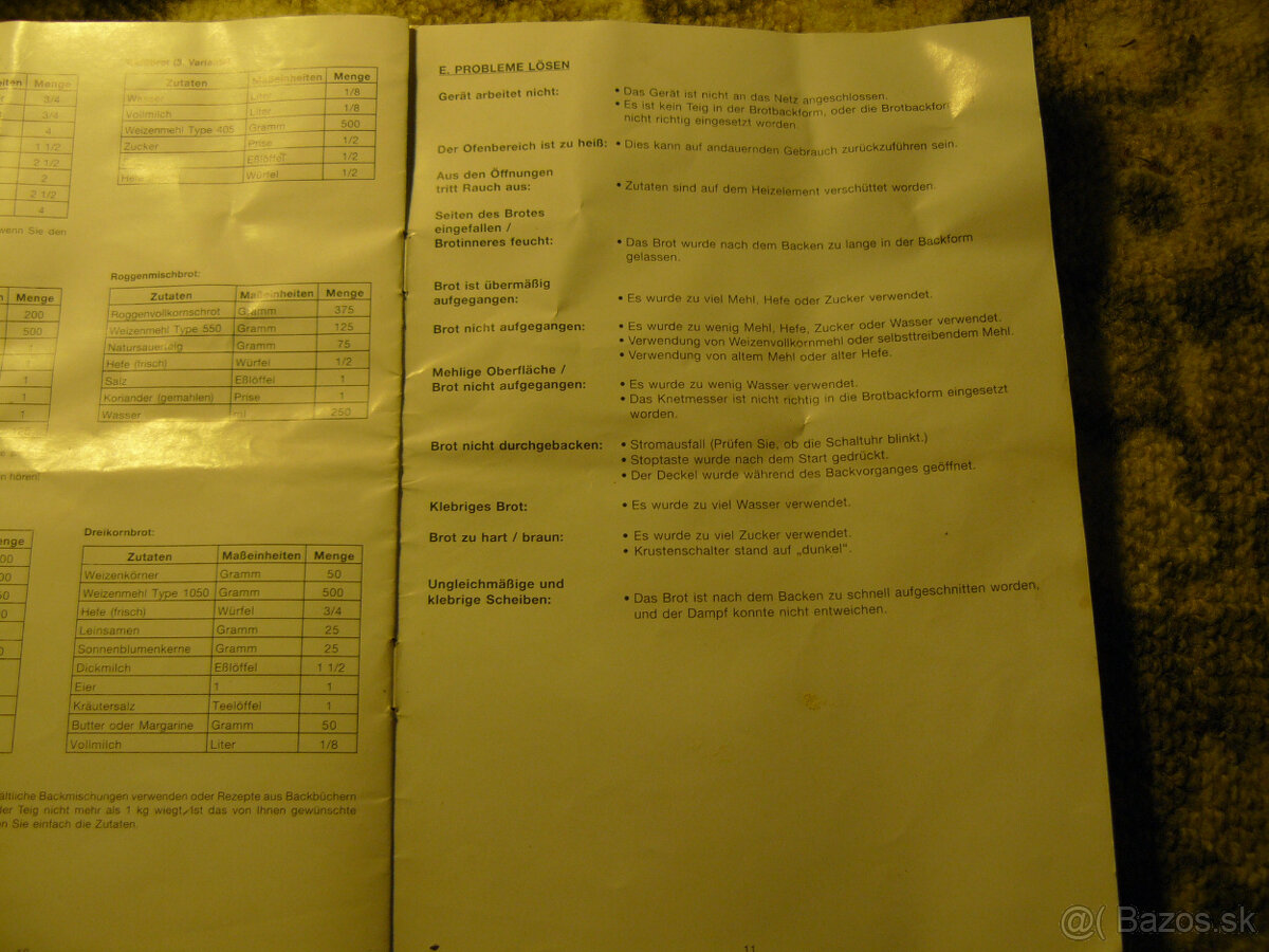 Domáca pekáreň chleba zn. Hit nemecká - 9