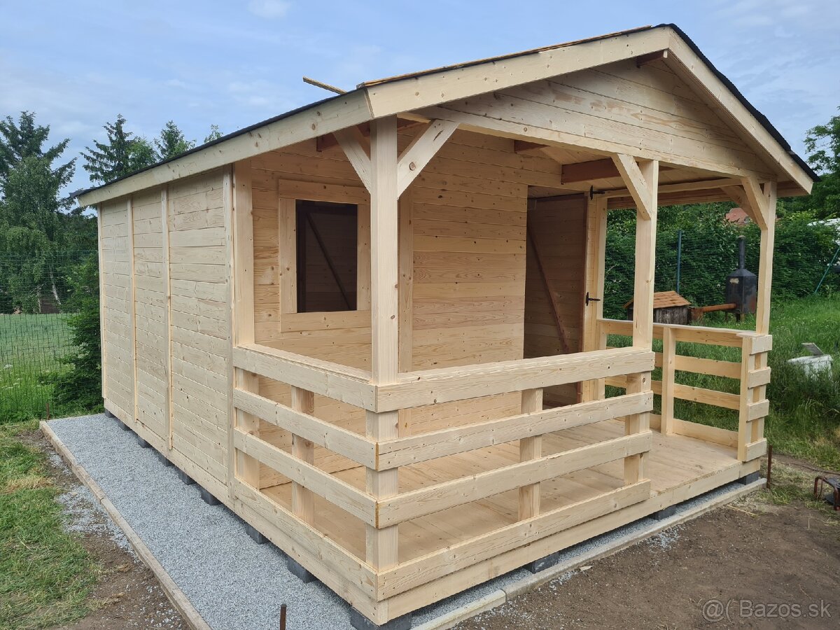 Záhradná drevena chatka 3.5x5m DOPRAVA ZDARMA - 9