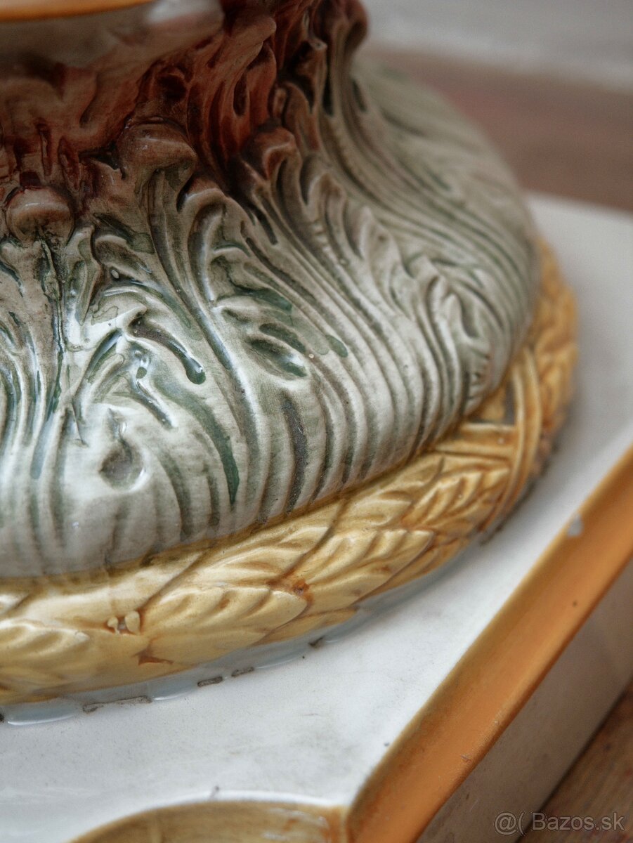 Porcelánový stĺp / podstavec, Capodimonte, Taliansko - 9