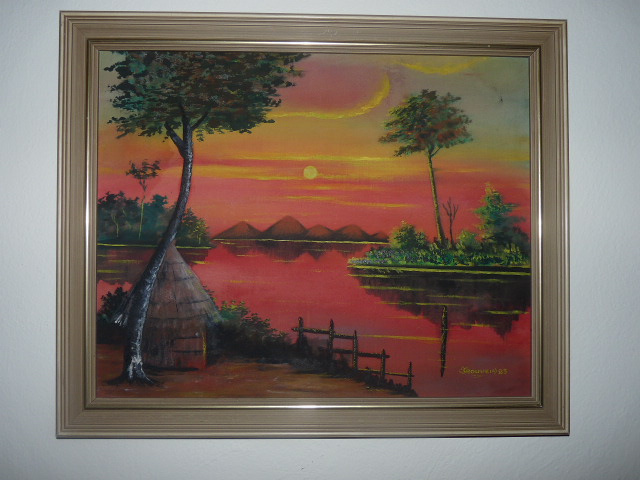 africké ľudové umenie – obrazy 1 - 9