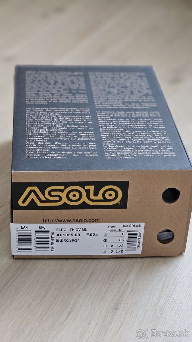Predám dámske turistické topánky ASOLO Eldo Lth GV 39 1/3 - 9