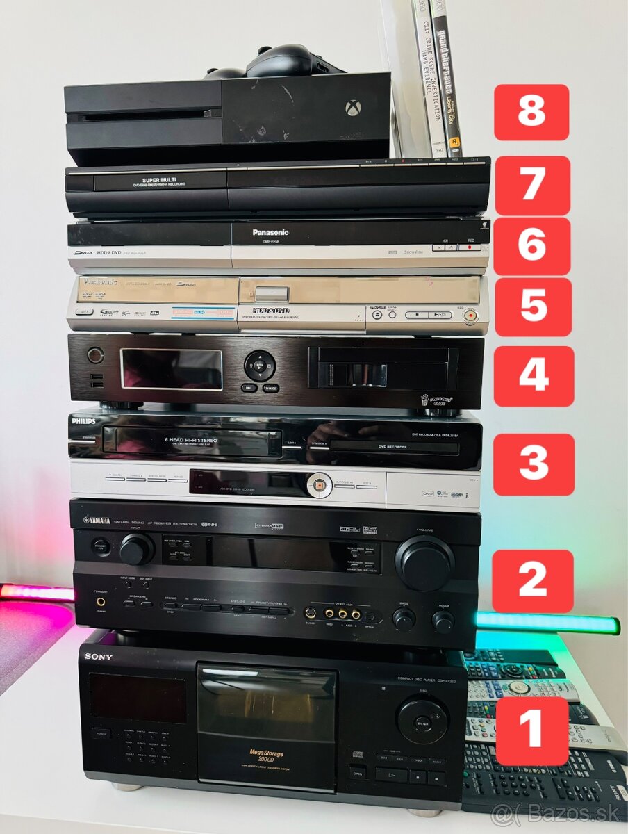 8 - TOP STAV XBOX ONE,3x ovládač,FIFA2020,GTA Liberty,C.S.I - 9