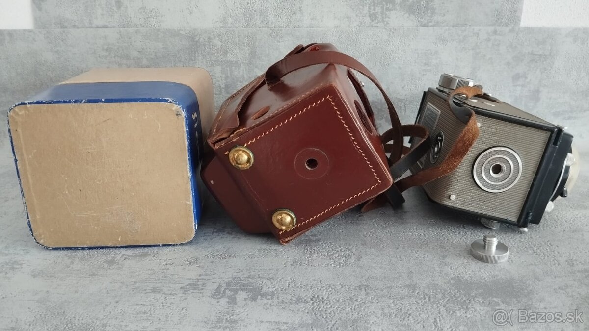 Starý fotoaparát Flexaret VI automat s brašnou, KRABICI aj. - 9
