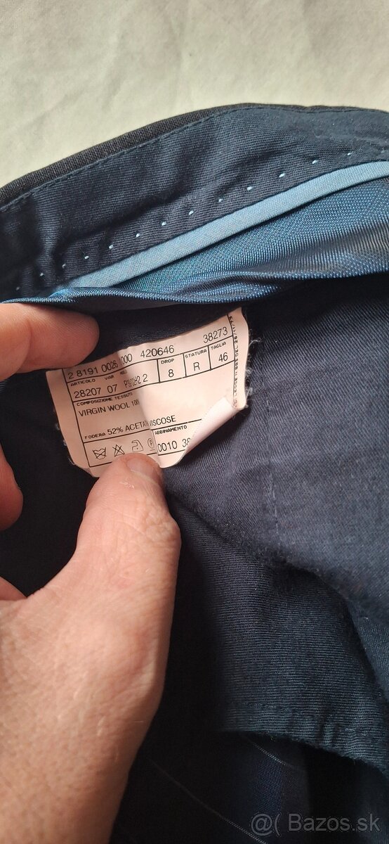 Luxusný pánsky oblek LAB by Pal Zileri, veľkosť 46, slim fit - 9