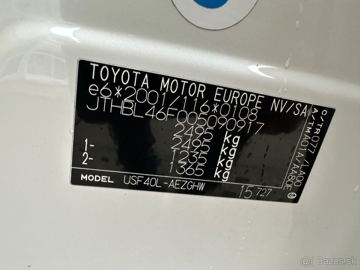 LEXUS LS460 4,6l benzin 2009 VIN 917 - 9