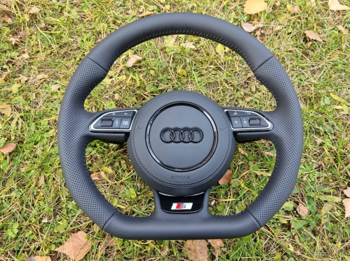 KOMPLET VOLANT AUDI KOŽENÝ PERFOROVANY MULTIFUNKCNY - 9