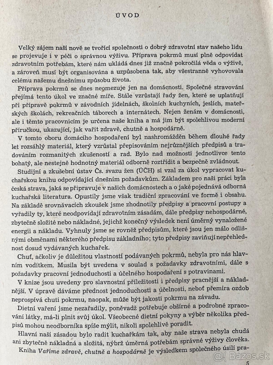 Kucharska kniha z 1961: "Varime zdrave, chutne a hospodarne - 9