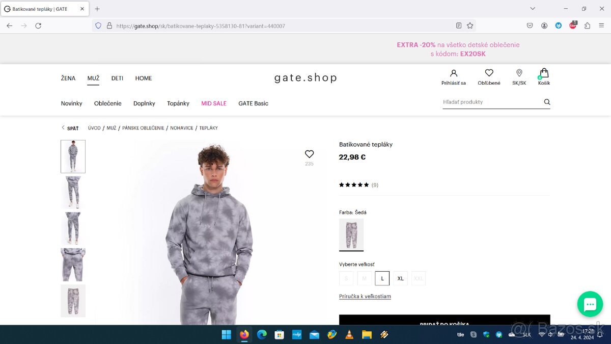 Tepláky Gate, Tepláky HM - 9