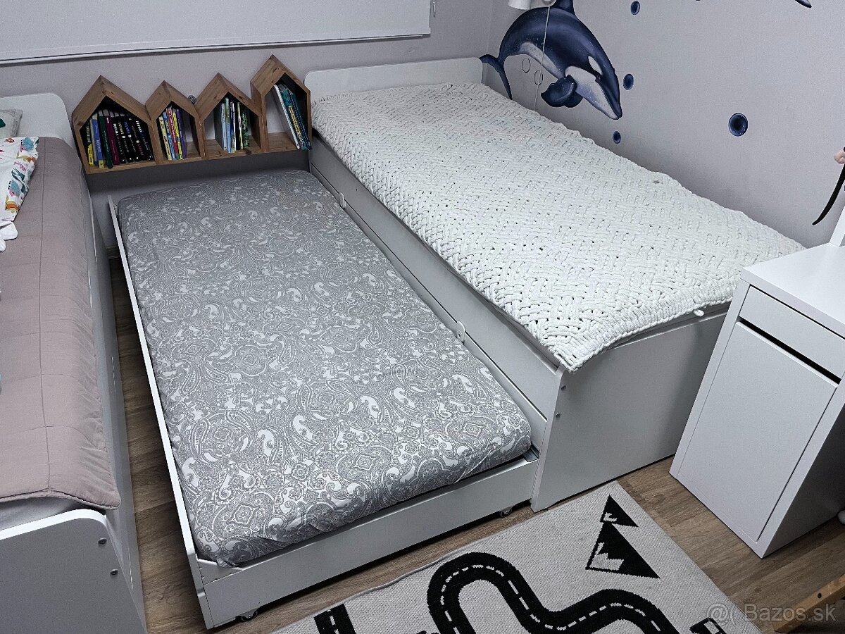 2 x IKEA SLÄKT – rozkladacia posteľ s úložným priestorom - 9