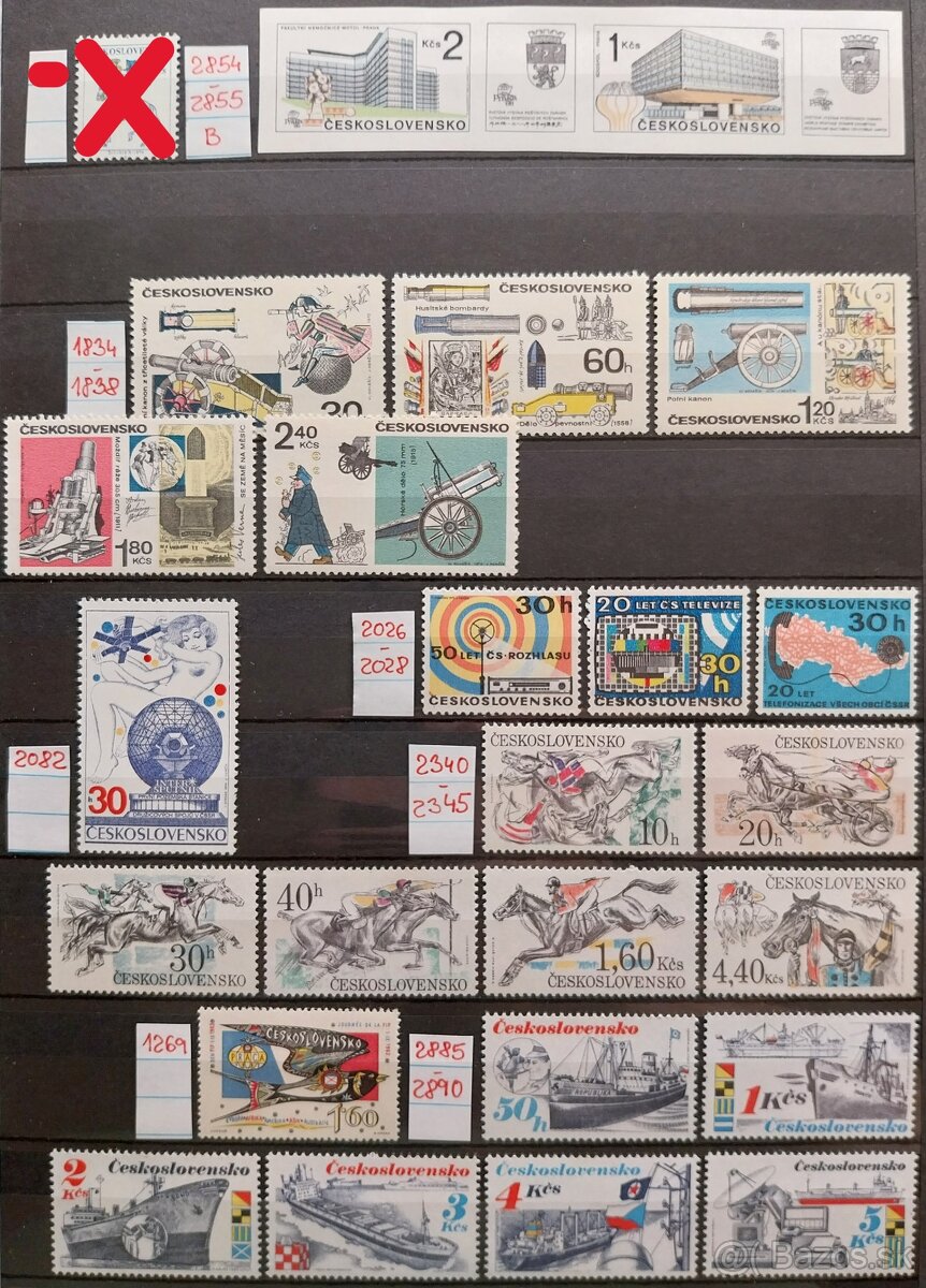 Známky ČSR – 5 - 9