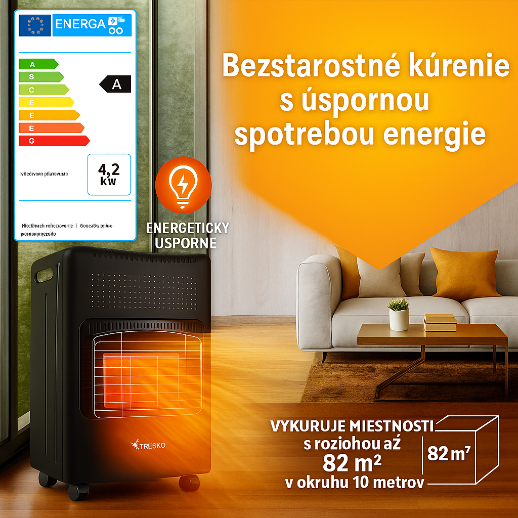 plynový ohrievač 4200W, 4,2kW - 9