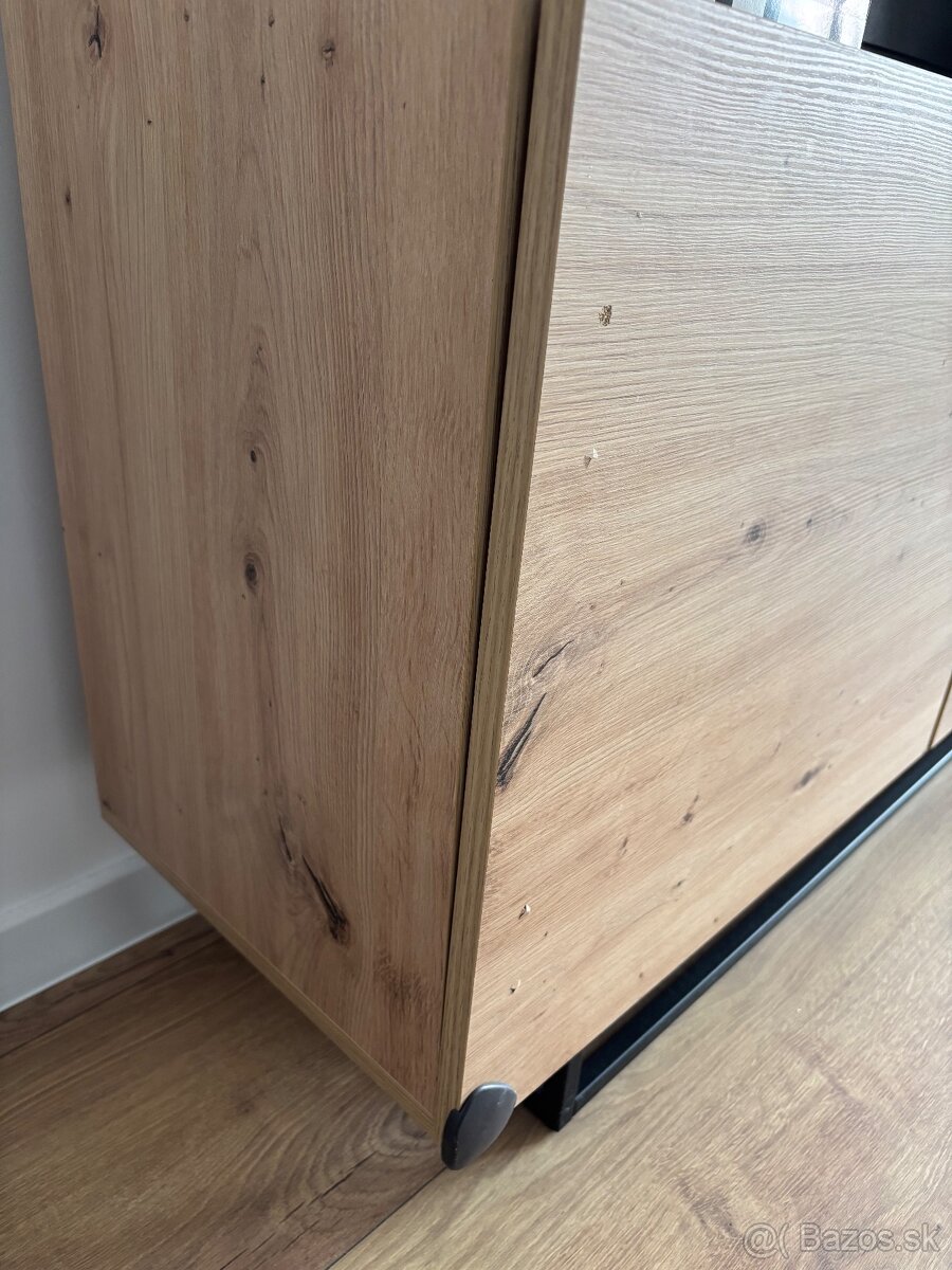 Dizajnova komoda - dub artisan - 9
