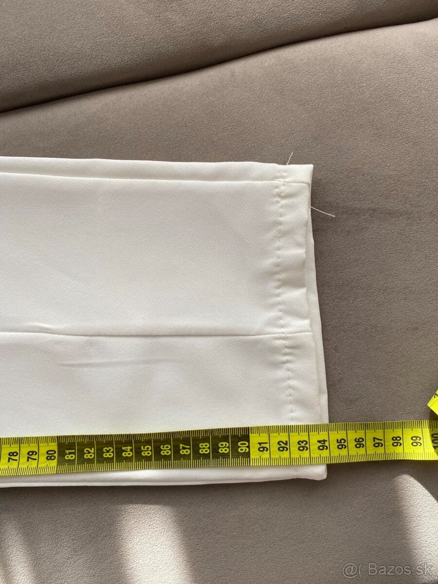 Biele elegantné nohavice - 9