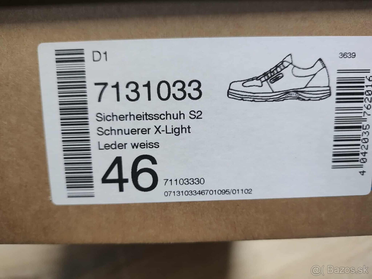 Pracovné topánky špeciálne biele - 9