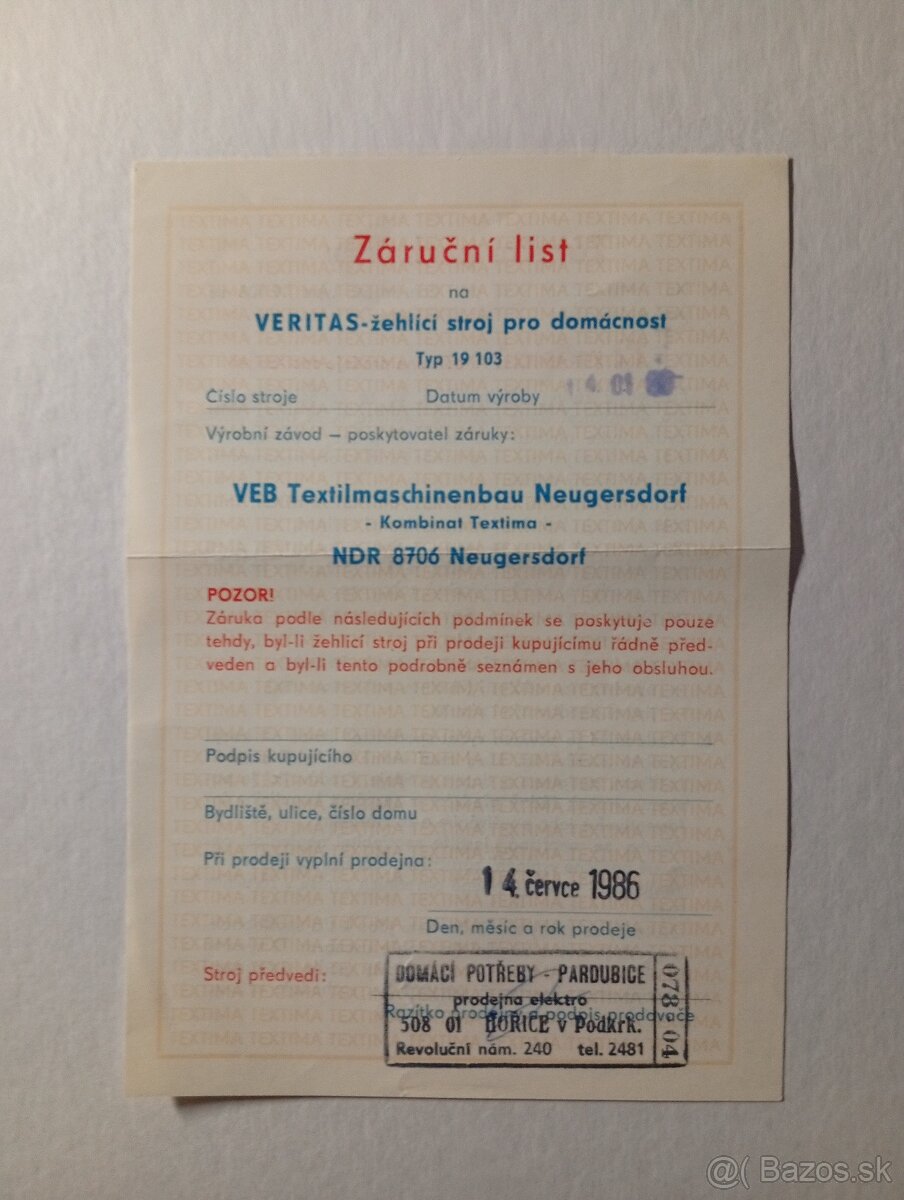 Stolovy žehliaci stroj - 9