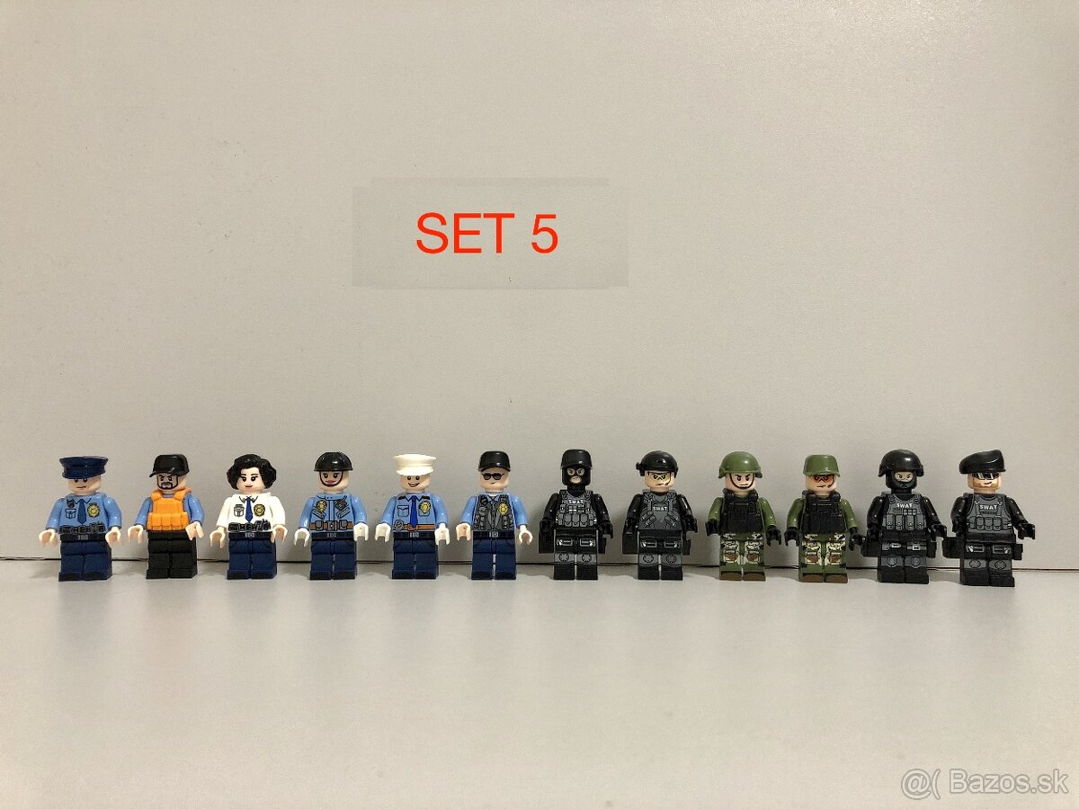 Rôzne sety vojakov 2 + doplnky - typ lego - 9