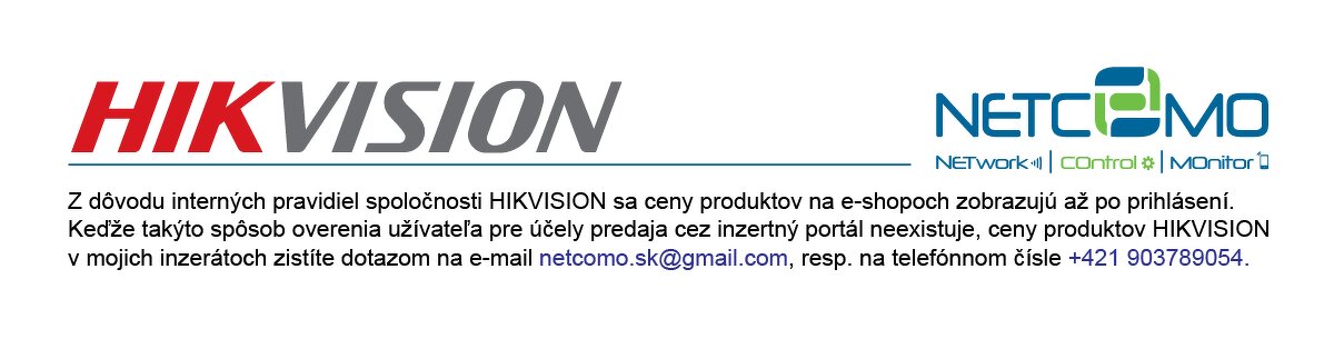 Akciový set Hikvision videovrátnik DS-KIS603 + 4Mpx IP kamer - 9