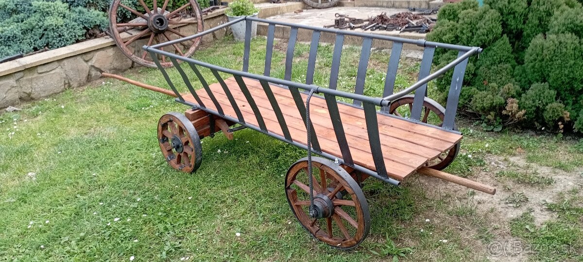 Starý drevený voz - rebriňak - 9