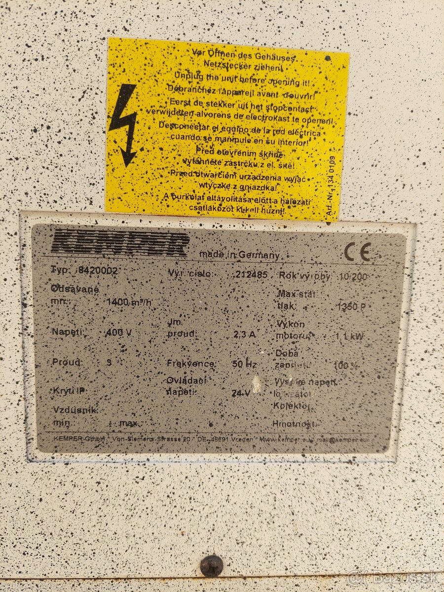 Filtrační, odsávací zařízení Kemper - 9