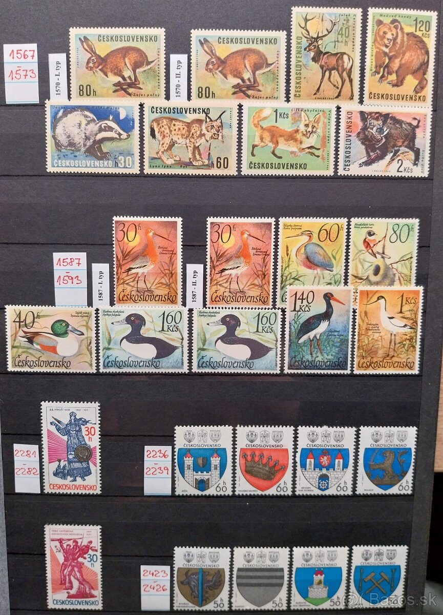 Známky ČESKOSLOVENSKO – 4 - 9