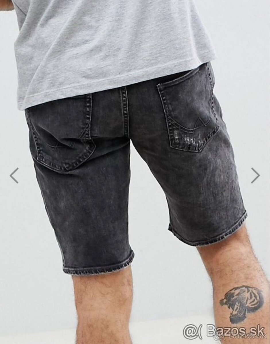 panske riflove sortky, kratasy Superdry velkost W36 - 9