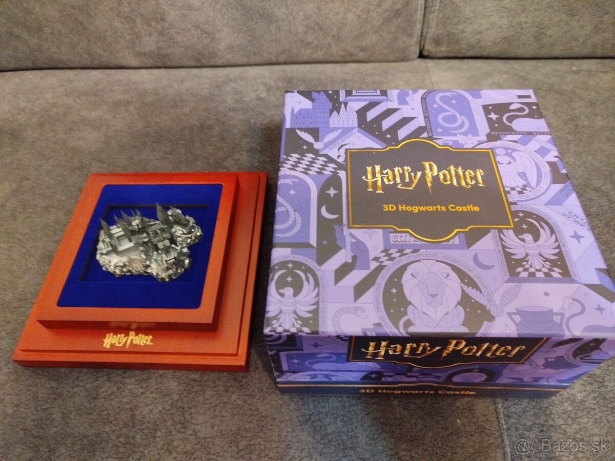 zlato striebro minca Harry Potter rokfort hrad 3D 2025 - 9