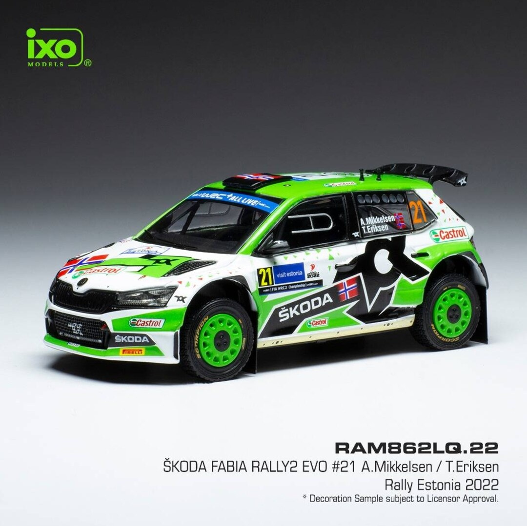 Modely Škoda Fabia Rally2 1:43 IXO - 9