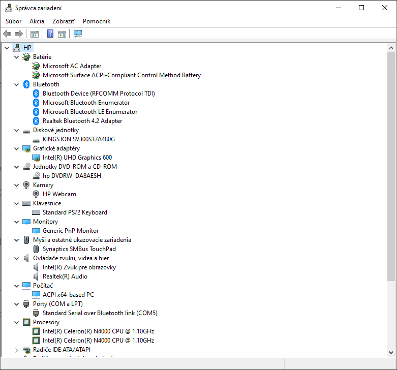 15,6" notebook HP 15, windows 10 home - predám. - 9