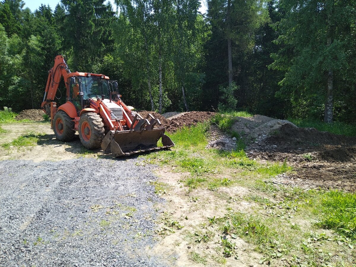 Zemné a výkopové práce traktorbagrom - 9