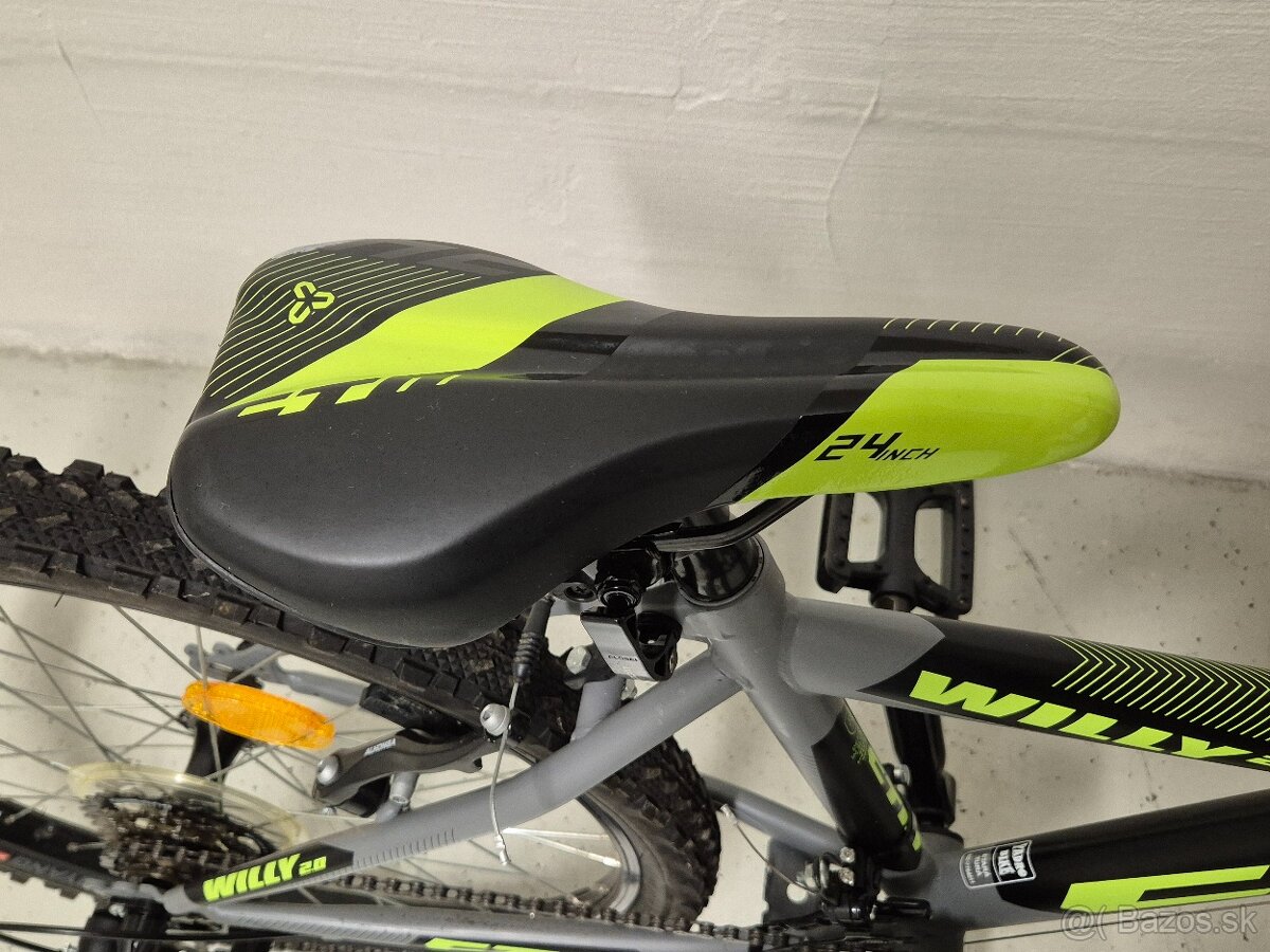 Detský bicykel CTM WILLY 2.0 MATNÁ ŠEDÁ/ŽLTÁ - 9