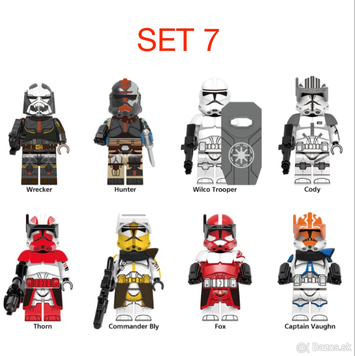 Rôzne figúrky Star Wars 5 (8ks) - typ lego - nové - 9