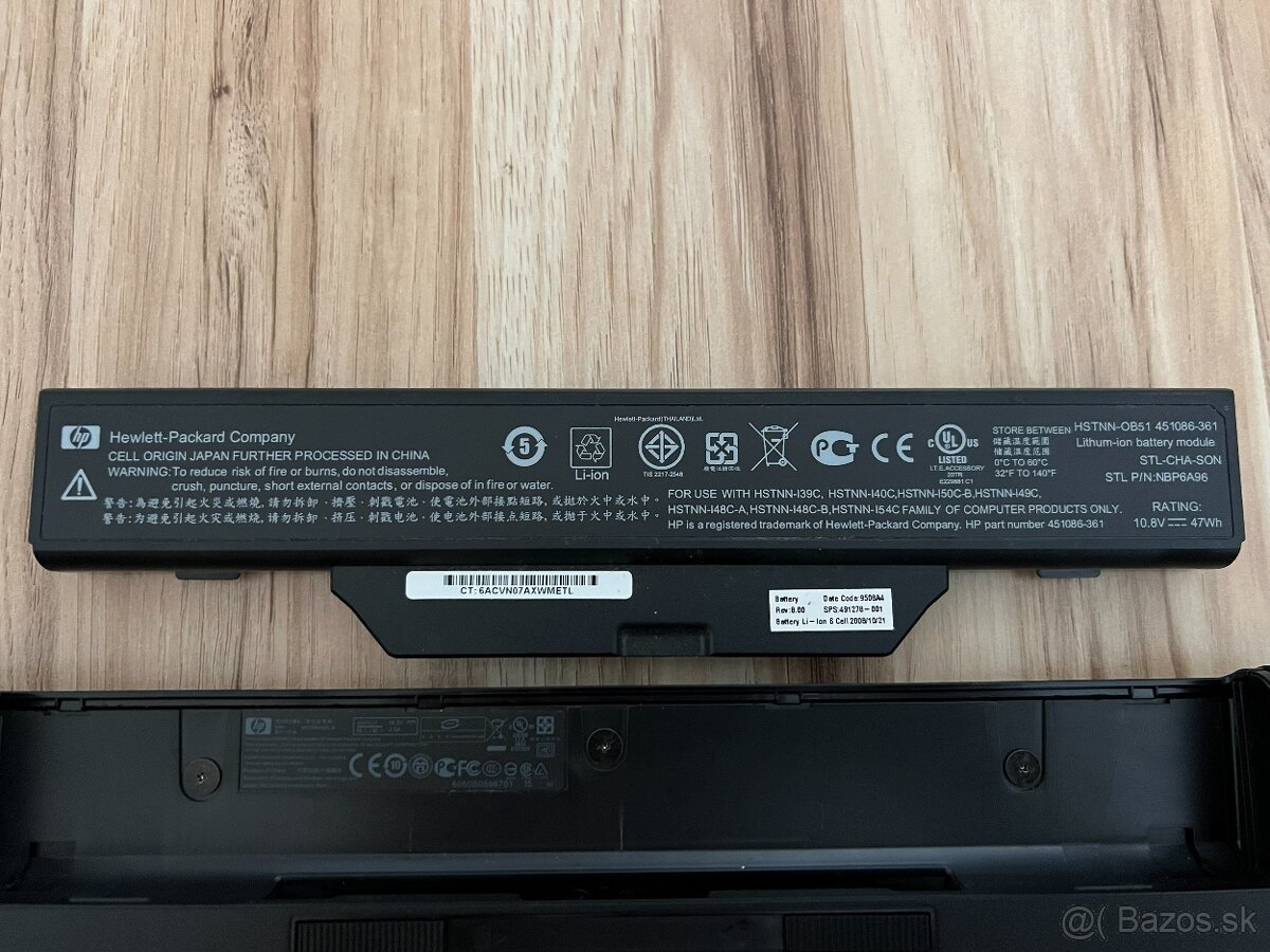 Notebook HP Compaq 6735s - 9