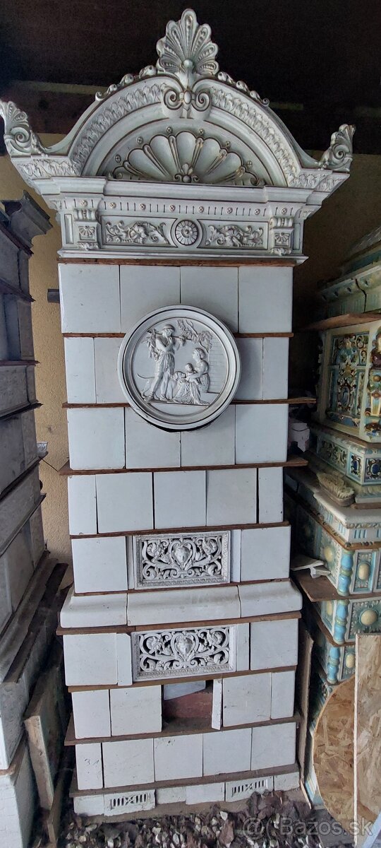 Kachlova pec starožitná - 9