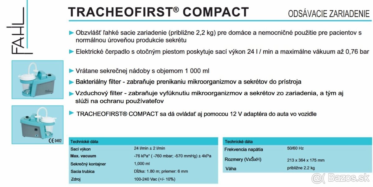 Odsávací prístroj Tracheofirst compact fahl - 9