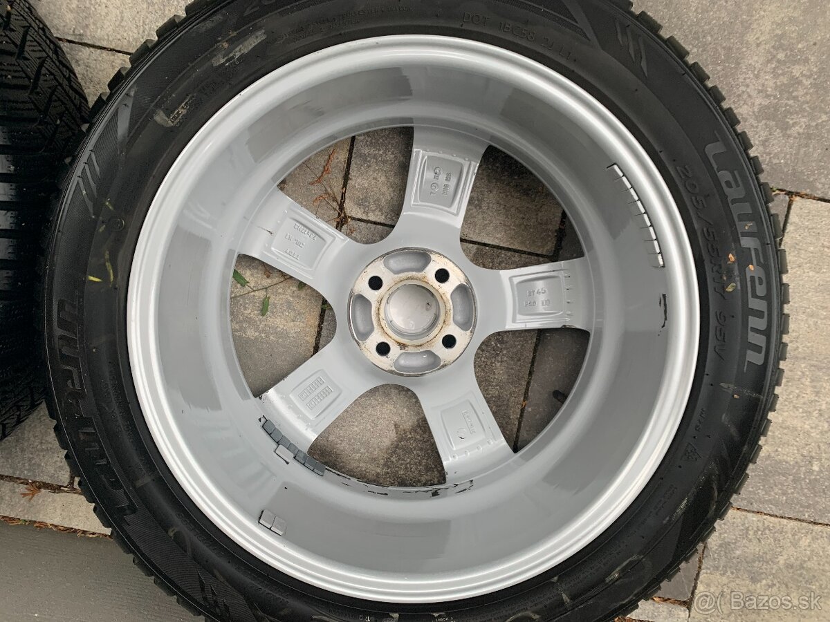 DEZENT elektróny 4x100 R17 + 205/55 R17 zimné pneu Laufen - 9