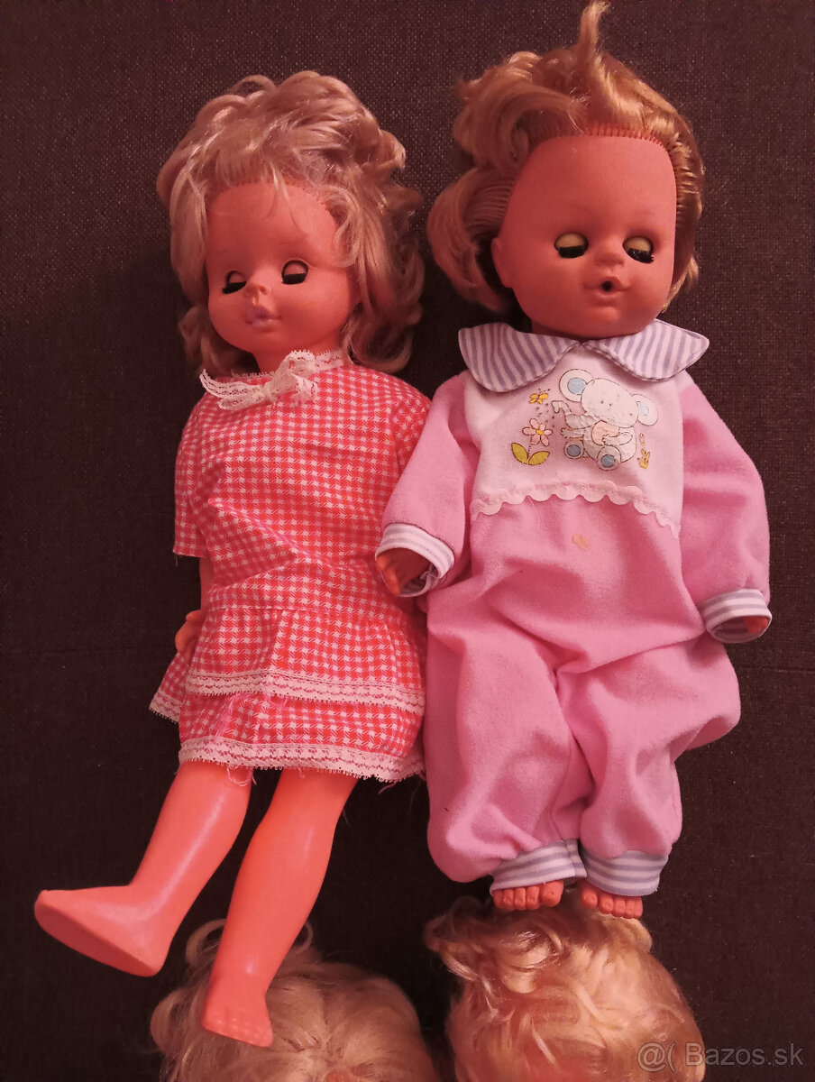 RETRO STARÉ HRAČKY - 2x PES, 6x PANENKA, ATD. - 9