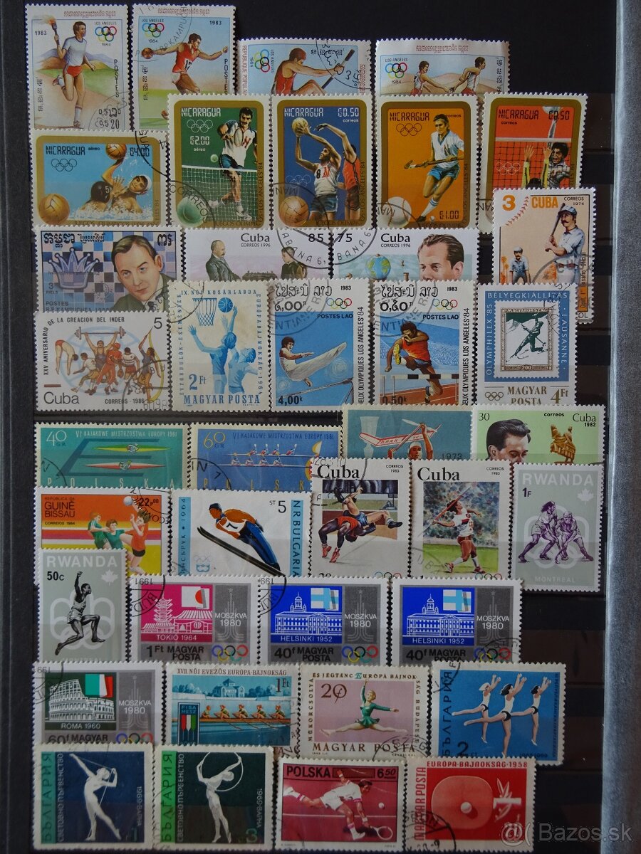 Pekná zbierka známok ŠPORT 1 - 9